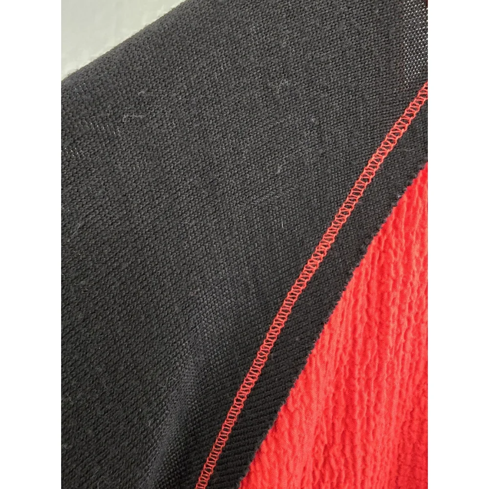 Calessa Black/red Stretchy Tunic Shirt 3/4sleeve Lace Detail. Ladies Sz 2x - Picture 9 of 10